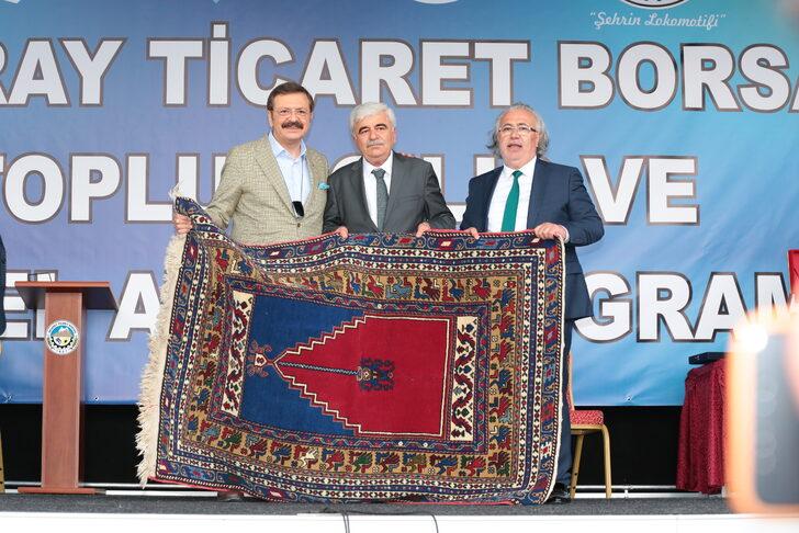 Cumhurbaşkanlığı YİK Üyesi Çiçek ve TOBB Başkanı Hisarcıklıoğlu Aksaray'da törenlere katıldı G5