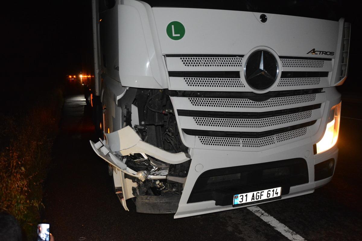 Uşak'ta tırın &ccedil;arptığı yaya ağır yaralandı