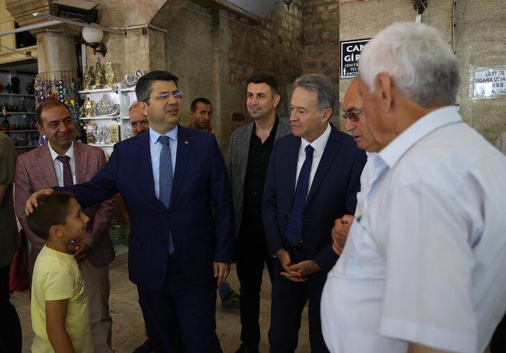 Edirne Valisi Kırbıyık, Tarihi Selimiye Arastası esnafının çarşıdaki bereket duasına katıldı G5