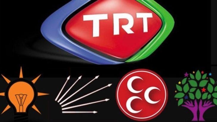 TRT'de konuk dağılımı: AKP 37, CHP, HDP ve MHP 0