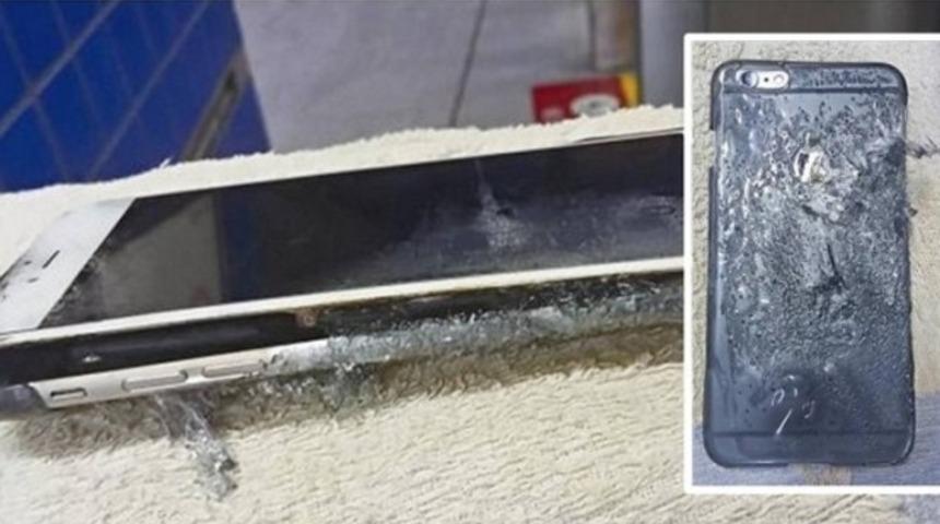 iPhone 6 Plus patladı!