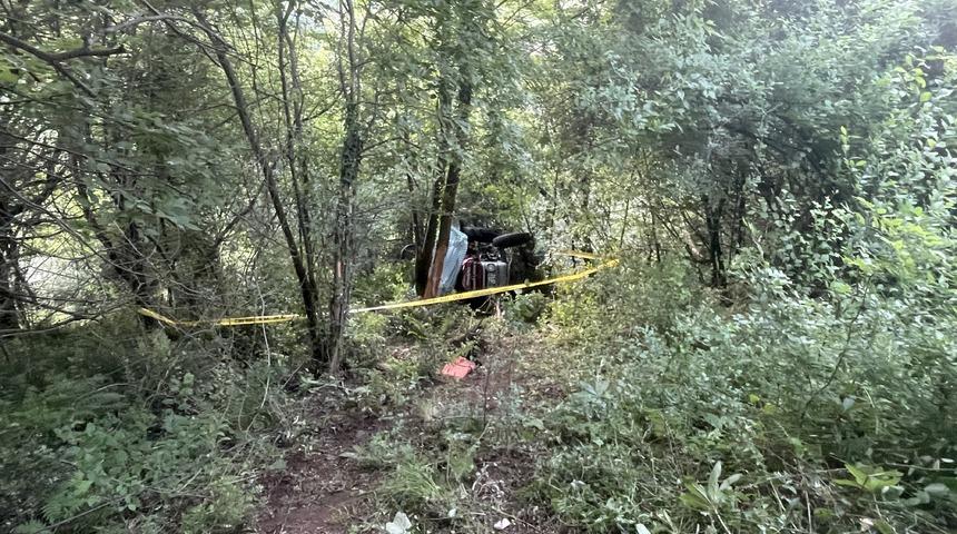 Samsun'da uçuruma yuvarlanan traktörün sürücüsü öldü