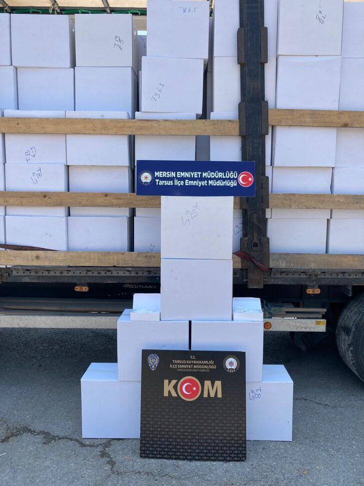 Mersin'de 10 milyon gümrük kaçağı makaron ele geçirildi G2