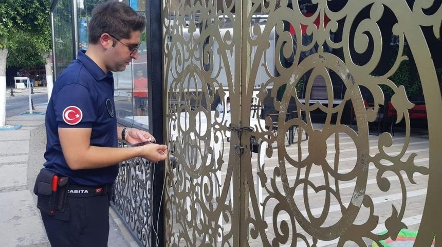 Bodrum'da hanutçuluk yapılan işletmeler mühürlendi