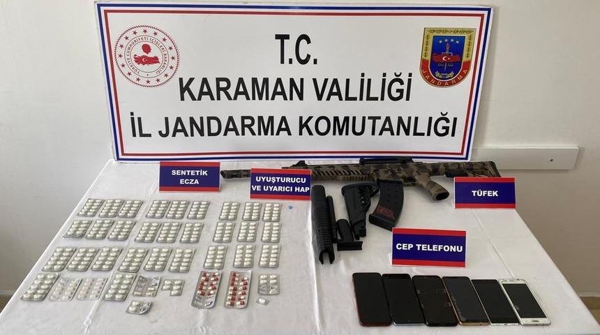 Karaman merkezli uyuşturucu operasyonunda 8 şüpheli yakalandı