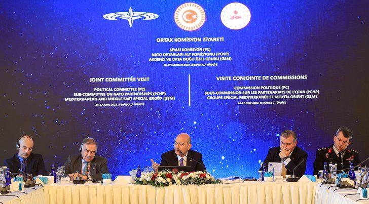 Bakan Soylu, NATO Parlamenter Asamblesi Politik Komite ve Ortadoğu Komitesi heyetiyle bir araya geldi: G5