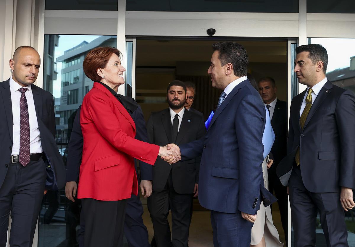 İYİ Parti Genel Başkanı Akşener, DEVA Partisi Genel Başkanı Babacan ile g&ouml;r&uuml;şt&uuml;
