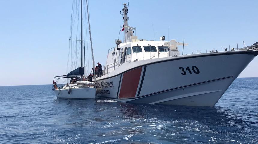 Marmaris açıklarında 87 düzensiz göçmen kurtarıldı