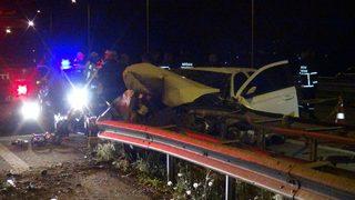 Ankara-Niğde Otoyolu'nda feci kaza! Otomobil bariyerlere girdi: 2 ölü 2 yaralı