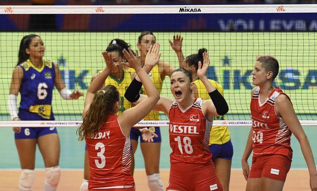 FIVB Voleybol Milletler Ligi - Brezilya: 3 - Türkiye: 1