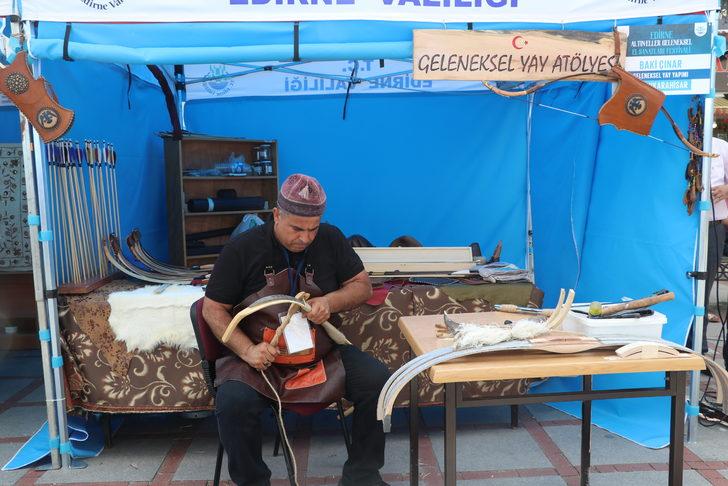 Edirne'deki festivalde ustaları bakır işçiliği ve geleneksel yay yapımını tanıttı G5
