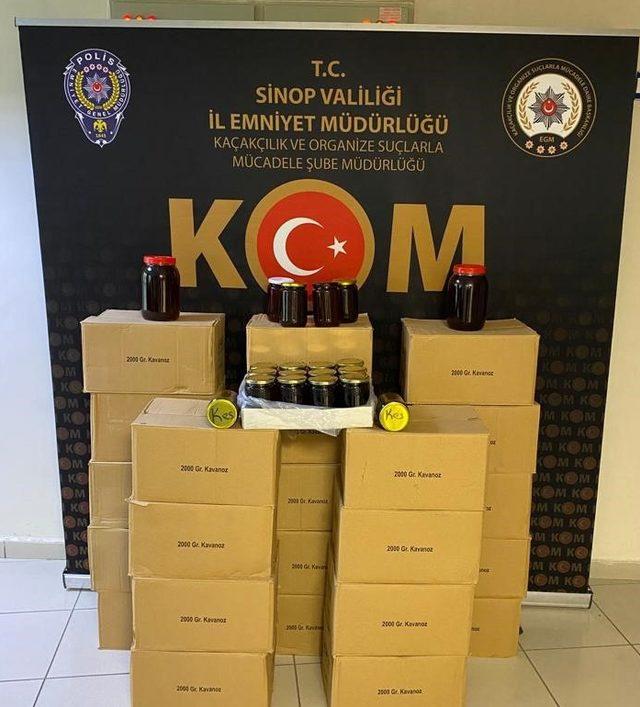 Sinop'ta 489 kilogram sahte ve kaçak bal ele geçirildi