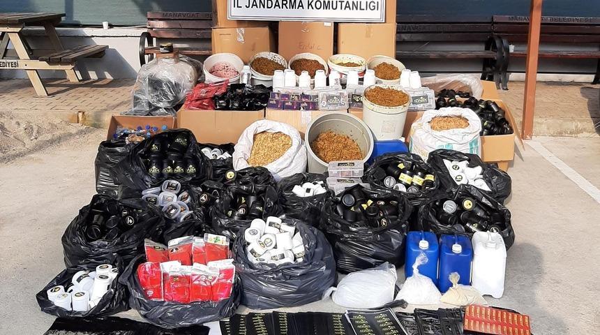 Antalya'da 301 kilogram kaçak nargile tütünü ele geçirildi