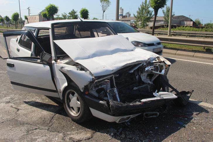 Ordu'da otomobilin tıra çarptığı kazada 3 kişi yaralandı G3