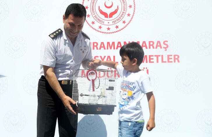 Şehit ve gazi çocuklarının karne hediyesi muhabbet kuşu oldu G3