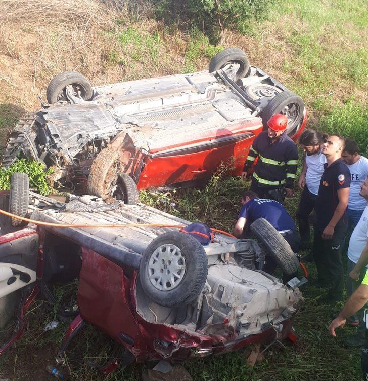 Samsun’da 2 otomobilin çarpışması sonucu 6 kişi yaralandı G1
