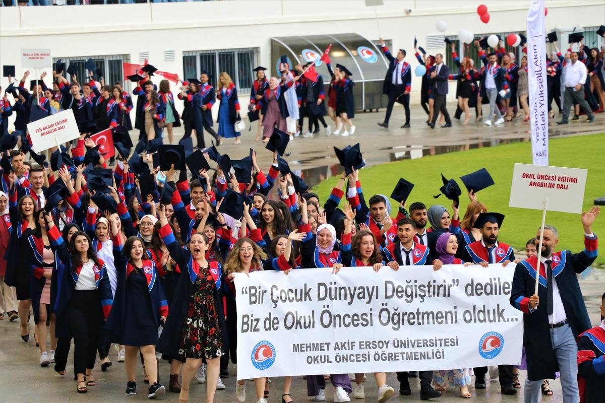 MAK&Uuml;'de mezuniyet sevinci