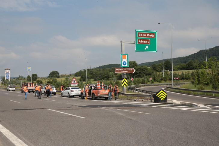 Anadolu Otoyolu'nun Bolu geçişinde İstanbul istikameti ulaşıma açıldı G3