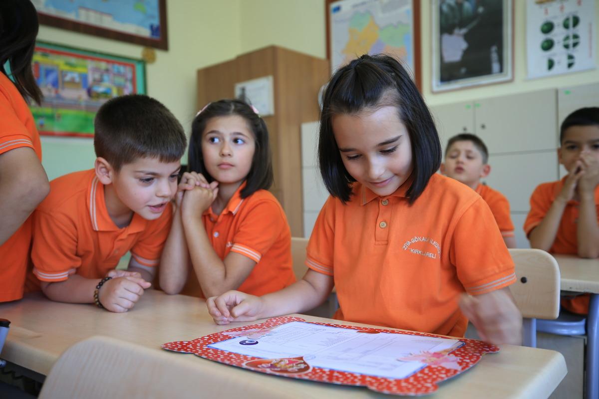 Trakya'daki okullarda karne heyecanı yaşandı