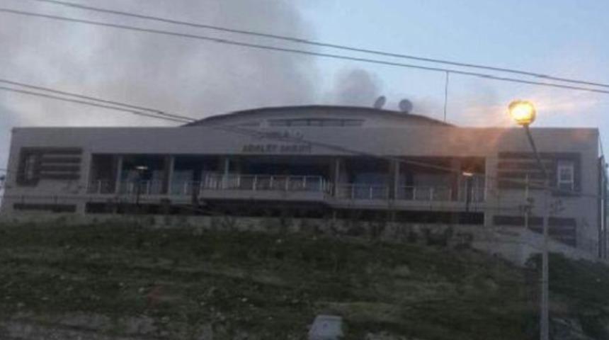 Urla Cezaevi'nde yangın