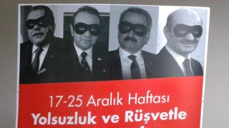 CHP'den dört eski bakan için tartışma yaratacak 17 Aralık afişi