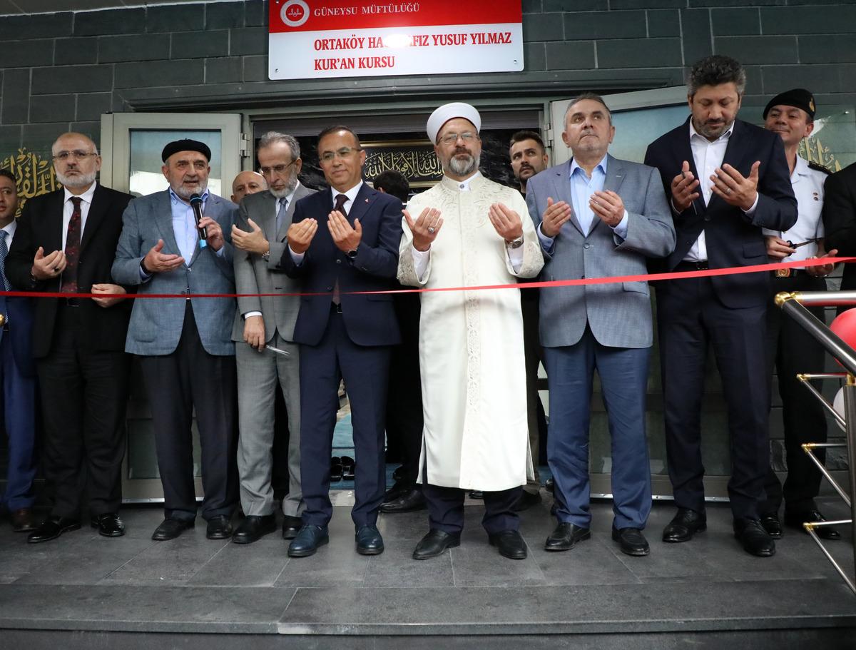 Diyanet İşleri Başkanı Erbaş, Rize'de Kur'an Kursu a&ccedil;ılışında konuştu: