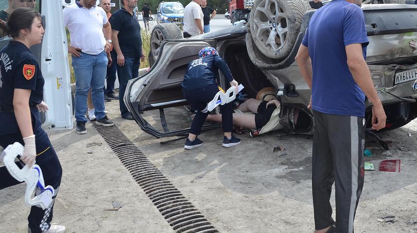 Bulgar aile K&uuml;tahya'da otomobille takla attı! &Ouml;l&uuml; ve yaralılar var...