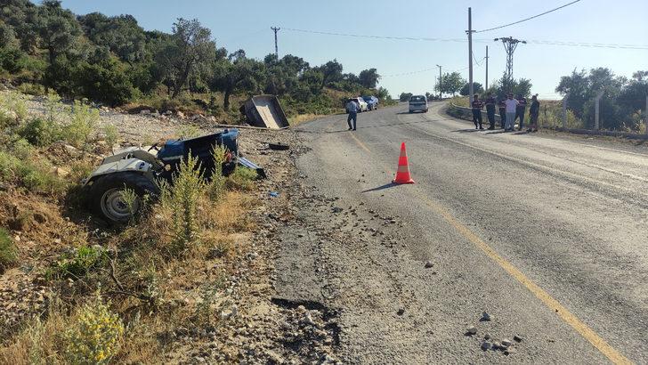 Aydın'da traktörün devrilmesi sonucu bir kişi öldü, bir kişi yaralandı G3