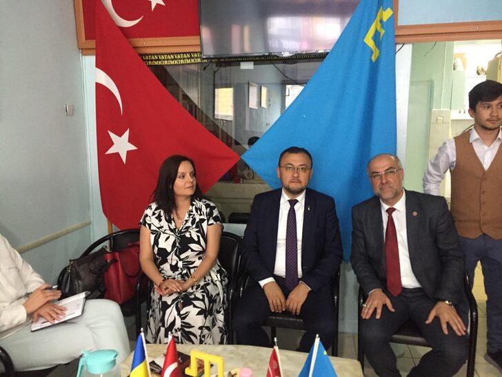 Ukrayna'nın Ankara Büyükelçisi Vasyl Bodnar, Konya'da Kırım Türkleri Derneğini ziyaret etti G3
