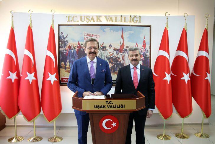 TOBB Başkanı Hisarcıklıoğlu, Uşak'ta konuştu: G1