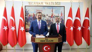 TOBB Başkanı Hisarcıklıoğlu, Uşak'ta konuştu: