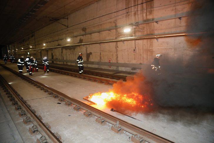 Eskişehir'de Yüksek Hızlı Tren yangın tatbikatı düzenlendi G1