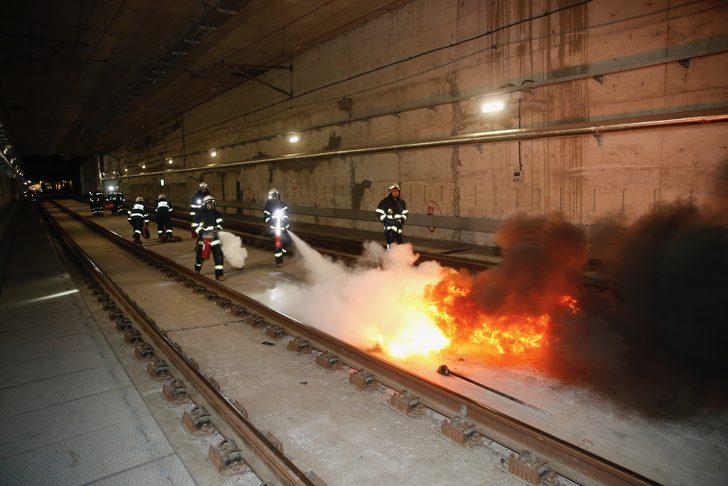 Eskişehir'de Yüksek Hızlı Tren yangın tatbikatı düzenlendi G2