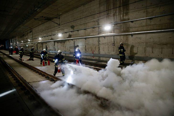 Eskişehir'de Yüksek Hızlı Tren yangın tatbikatı düzenlendi G3