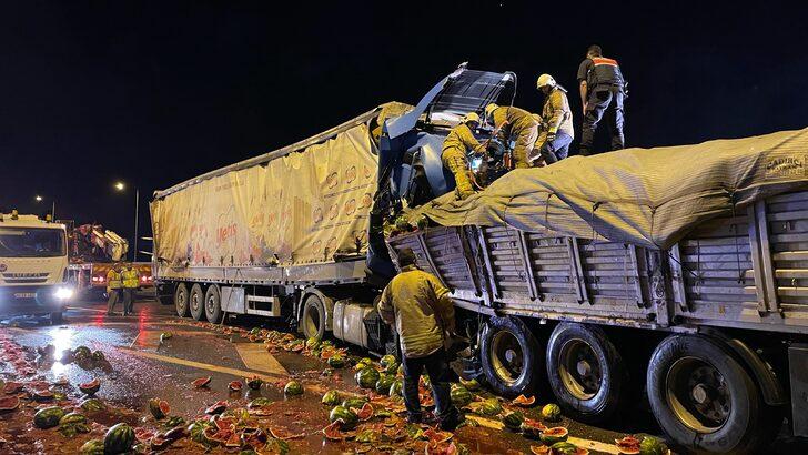 Kuzey Marmara Otoyolu’nda iki tırın çarpışması sonucu 1 kişi öldü G2