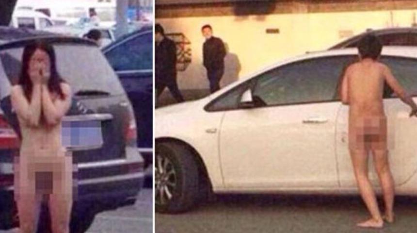 Kocasını kendi ikiziyle arabada bastı