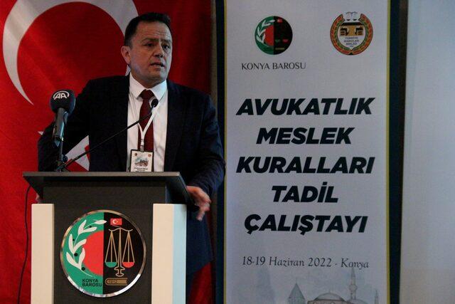 Konya'da 33 baronun katılımıyla Avukatlık Meslek Kuralları Tadil Çalıştayı düzenlendi