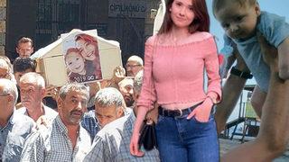 Tekirdağ'da eski koca dehşeti! Cansu Sezer ve 3 yaşındaki bebeği toprağa verildi