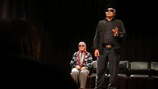 Kastamonu'da görme engelliler tiyatro oyunu sahneledi