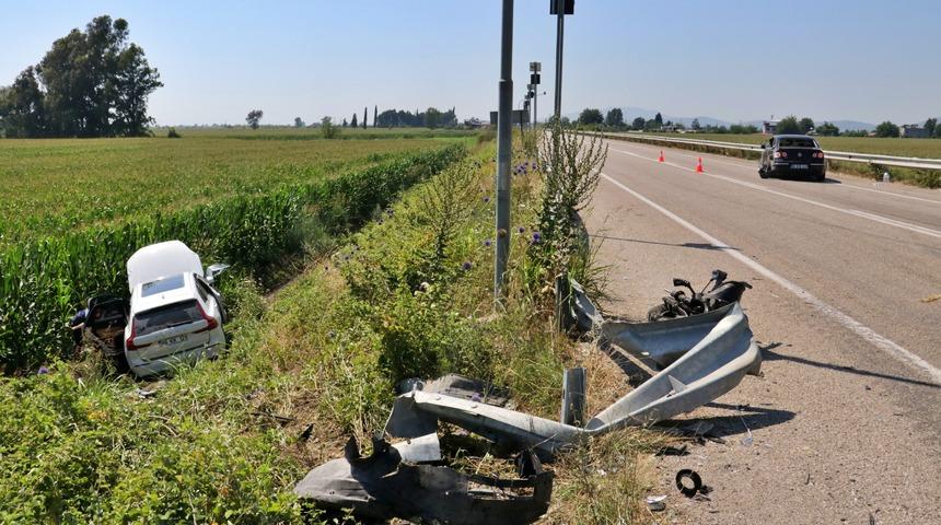 Osmaniye'de otomobille cipin çarpışması sonucu 6 kişi yaralandı