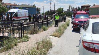 Amasya'da su kanalına düşen otomobildeki 2 kişi yaralandı