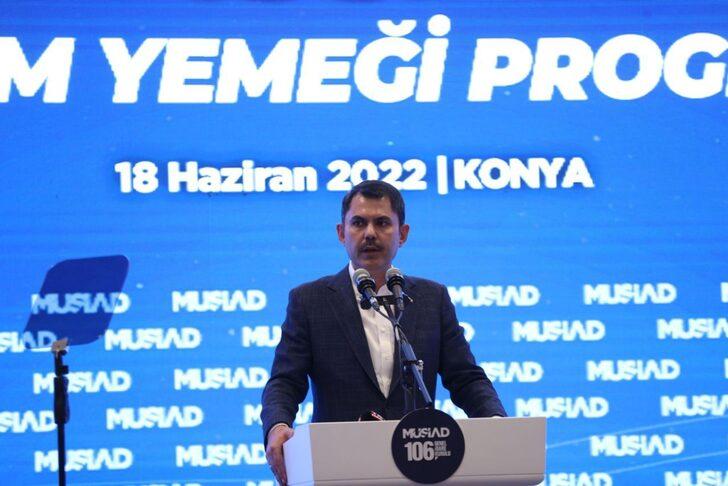 Çevre, Şehircilik ve İklim Değişikliği Bakanı Murat Kurum, Konya'da MÜSİAD'ın toplantısında konuştu: G2