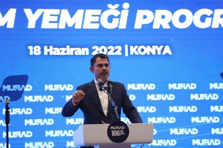 Çevre, Şehircilik ve İklim Değişikliği Bakanı Murat Kurum, Konya'da MÜSİAD'ın toplantısında konuştu: G3