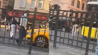 Yer: Beyoğlu... Bulvara çıkıp trafiği kapattı, sürücülere zor anlar yaşattı