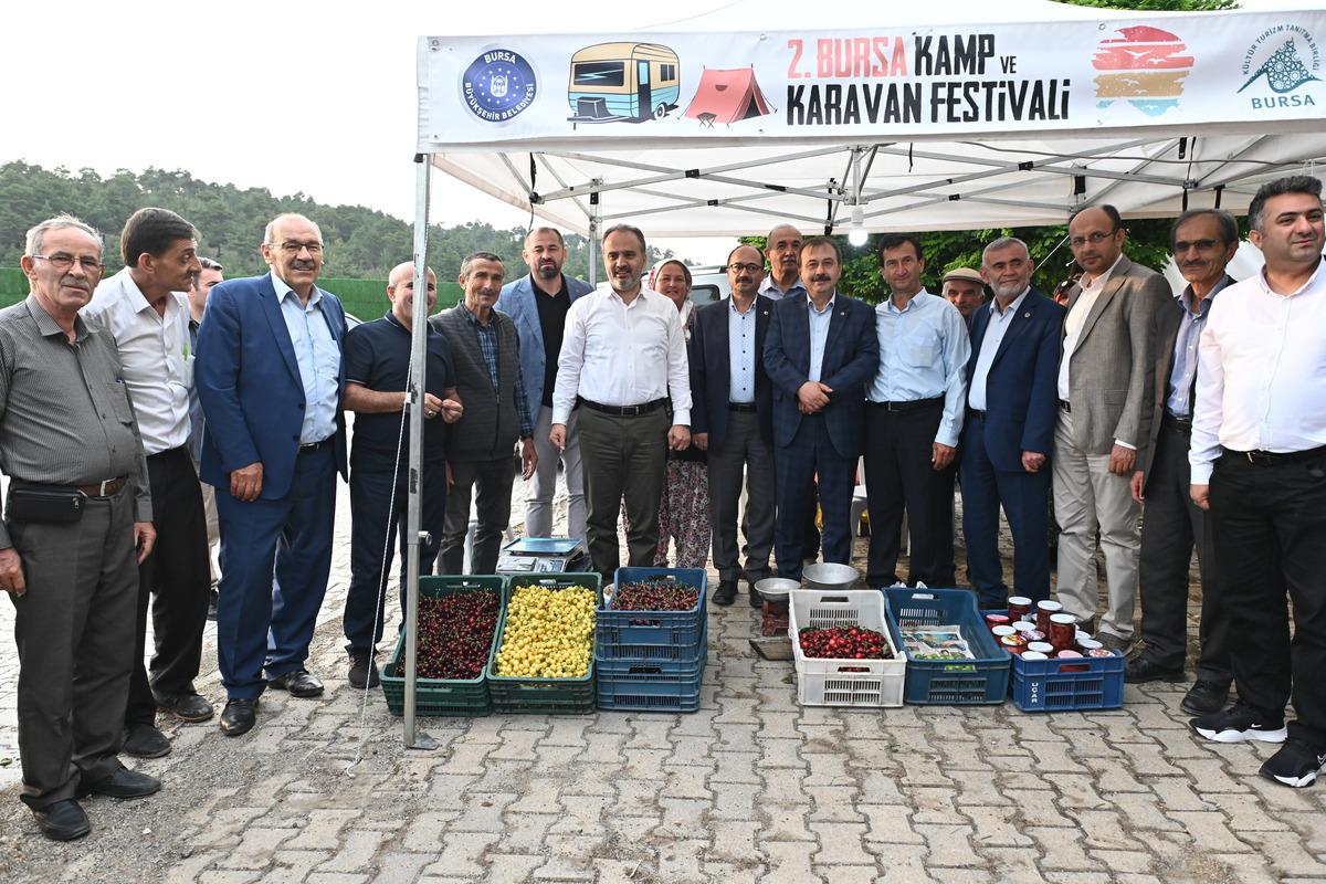 Kamp ve karavan tutkunları Bursa&rsquo;da buluştu