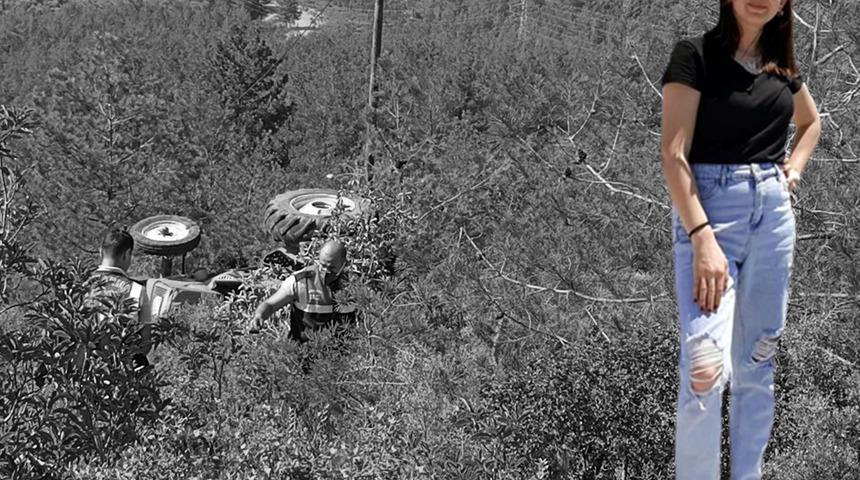 Bodrum'da korkunç kaza! 22 yaşındaki genç kadın traktörle şarampole yuvarlandı