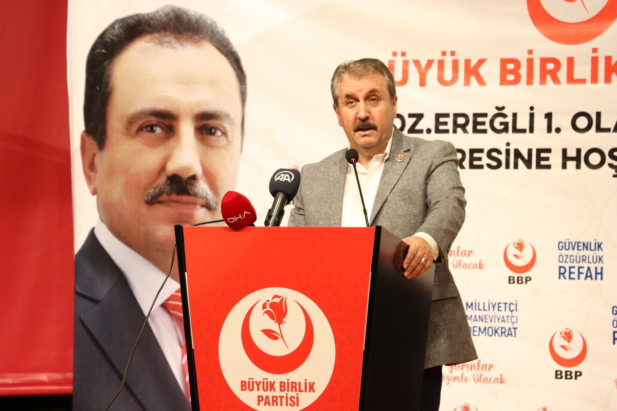 BBP Genel Başkanı Destici, partisinin Ereğli il&ccedil;e kongresinde konuştu: