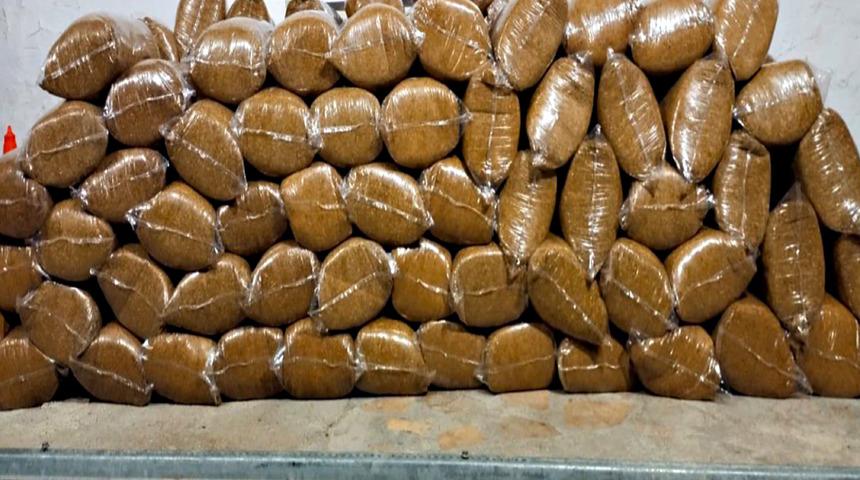 Elazığ'da 775 kilogram kaçak tütün ele geçirildi