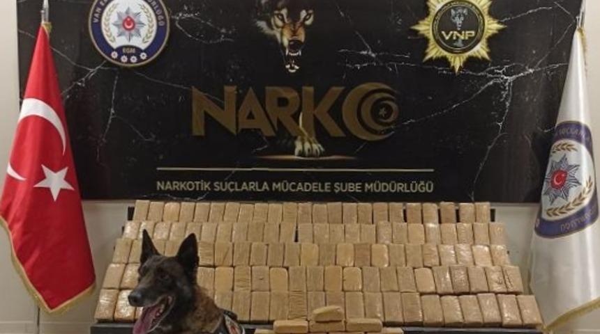 Van'da geçen hafta 102 kilo 705 gram uyuşturucu ele geçirildi