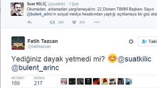 Fatih Tezcan'dan Suat Kılıç'a: Yediğiniz dayak yetmedi mi?